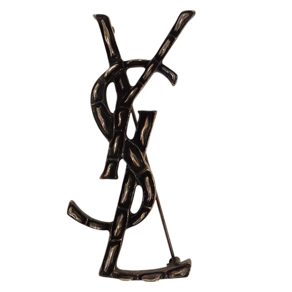 YVES SAINT LAURENT Black Brooch